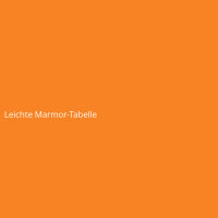 Leichte Marmor-Tabelle