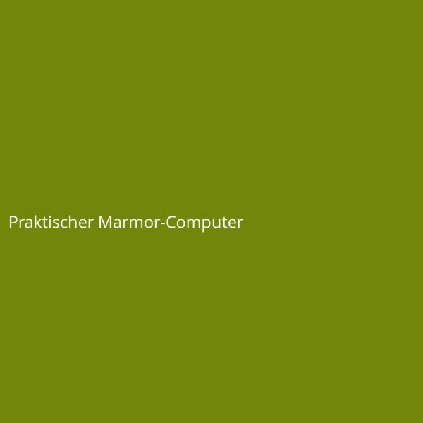 Praktischer Marmor-Computer
