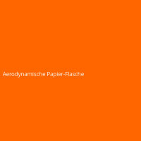 Aerodynamische Papier-Flasche